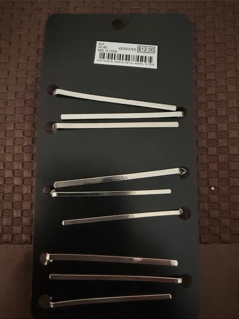 Lot of 21 Silver Hair Pins Set - Silver Decorative Bobby Pins